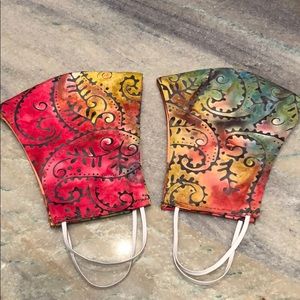 Multicolored Face Mask with Filter Pocket